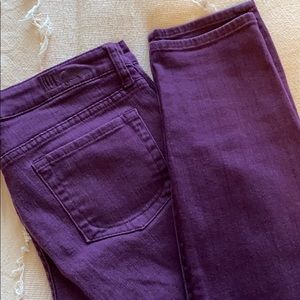 Dark purple skinny jeans from Nordstrom